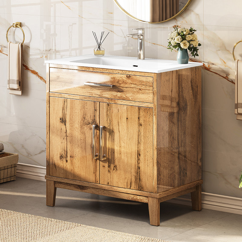 Millwood Pines Aalycia 31 Single Bathroom Vanity with Top & Reviews ...